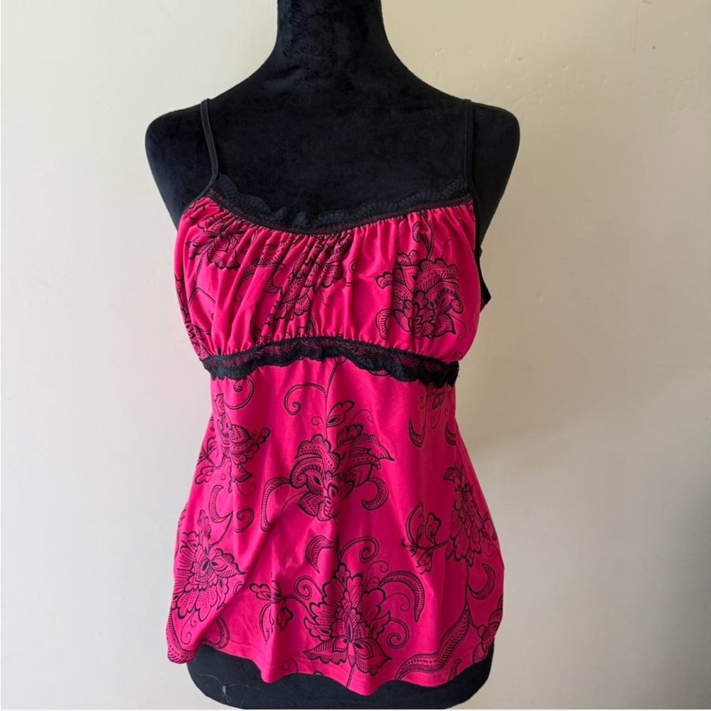 Elegant Pink Floral Women's Top